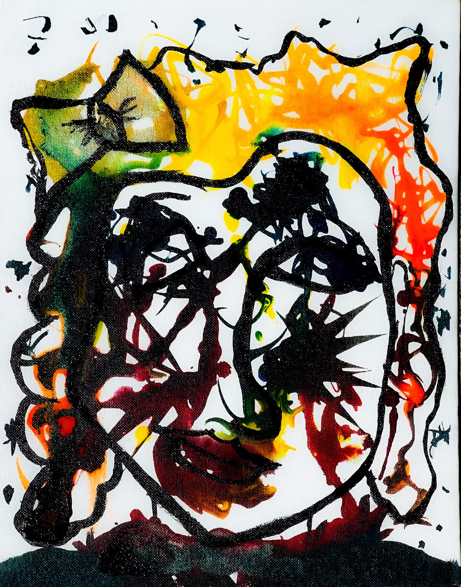 Lil’ Miss Sunshine, 2023, painting on canvas by Arick Moriartsy