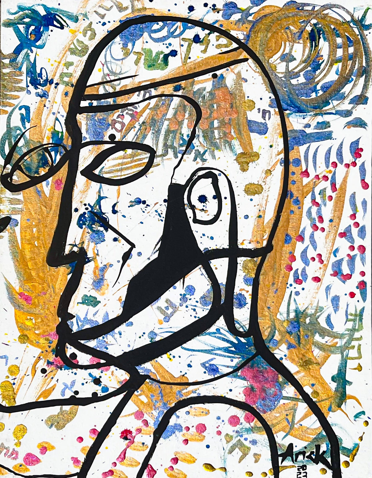 Truth Seer, 2023, painting on canvas by Arick Moriartsy