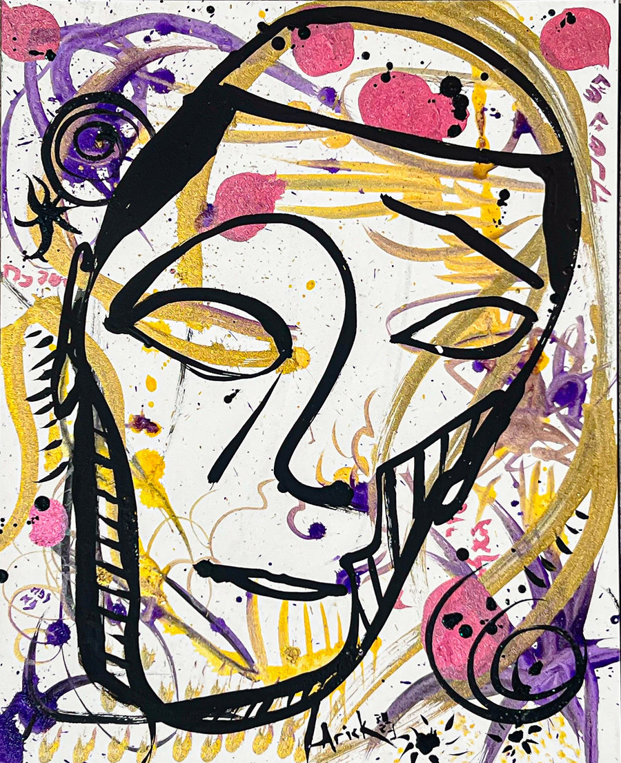 Escape from Holocaust Trauma, 2023, painting on canvas by Arick Moriartsy