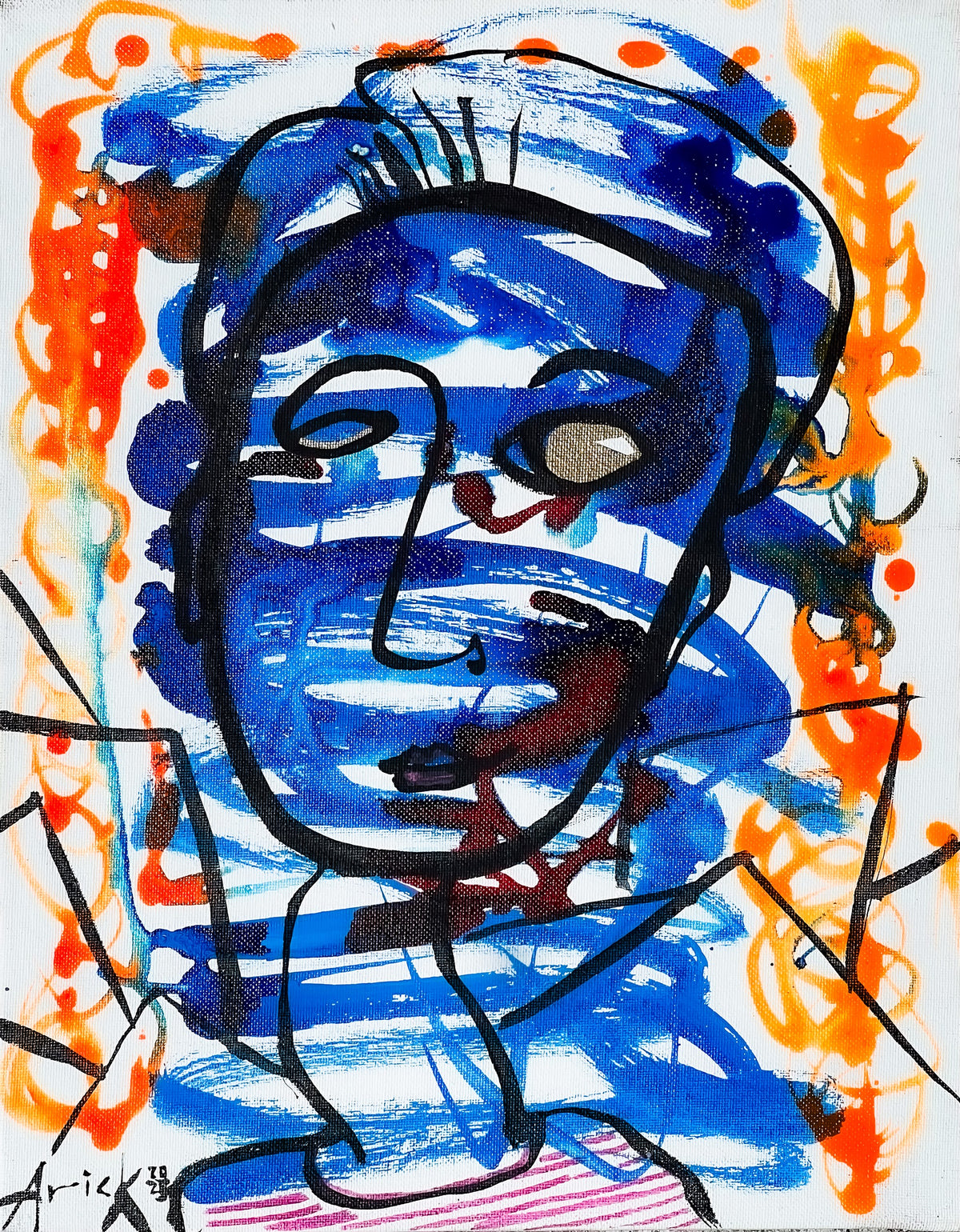 Print of Feeling Blue, 2023, by Arick Moriartsy