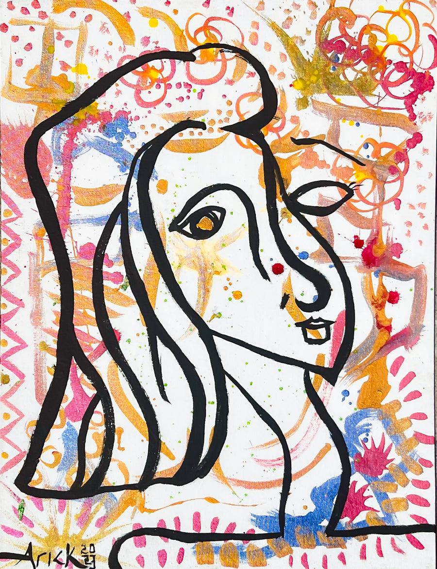 Matriarchal Strength, 2023, painting on canvas by Arick Moriartsy